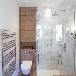 Projeto do banheiro em uma casa de madeira (mais de 200 fotos): decoração DIY (teto, piso, paredes)