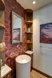 Projeto do banheiro em uma casa de madeira (mais de 200 fotos): decoração DIY (teto, piso, paredes)