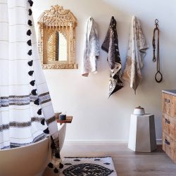 Projeto do banheiro em uma casa de madeira (mais de 200 fotos): decoração DIY (teto, piso, paredes)