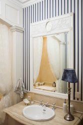 Projeto do banheiro em uma casa de madeira (mais de 200 fotos): decoração DIY (teto, piso, paredes)