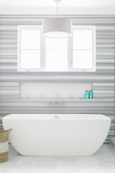 Projeto do banheiro em uma casa de madeira (mais de 200 fotos): decoração DIY (teto, piso, paredes)