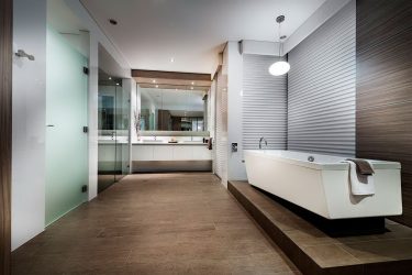 Projeto do banheiro em uma casa de madeira (mais de 200 fotos): decoração DIY (teto, piso, paredes)