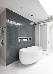 Projeto do banheiro em uma casa de madeira (mais de 200 fotos): decoração DIY (teto, piso, paredes)