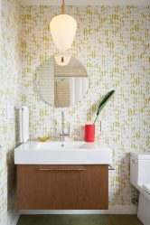 Projeto do banheiro em uma casa de madeira (mais de 200 fotos): decoração DIY (teto, piso, paredes)