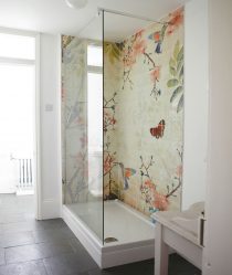 Projeto do banheiro em uma casa de madeira (mais de 200 fotos): decoração DIY (teto, piso, paredes)