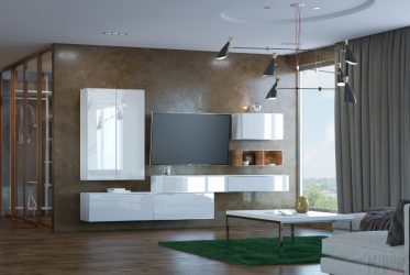 Básico Estilos modernos no design da sala de estar: 180+ Fotos de combinações de cores no interior
