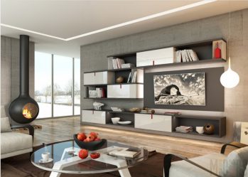 Básico Estilos modernos no design da sala de estar: 180+ Fotos de combinações de cores no interior