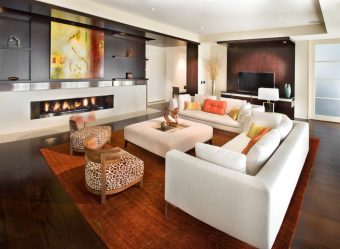 Básico Estilos modernos no design da sala de estar: 180+ Fotos de combinações de cores no interior