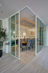 Portas com inserções de vidro: 180+ (foto) opções de plástico, madeira e alumínio (entrada, interior, cupê)