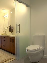 Portas com inserções de vidro: 180+ (foto) opções de plástico, madeira e alumínio (entrada, interior, cupê)