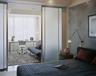 Portas com inserções de vidro: 180+ (foto) opções de plástico, madeira e alumínio (entrada, interior, cupê)