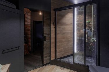 Fazemos o interior em preto: Cortinas / Papel de Parede / Teto (185 + Foto). Acento brilhante de seu design