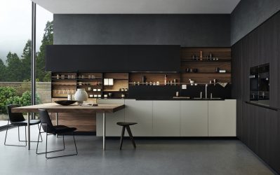Fazemos o interior em preto: Cortinas / Papel de Parede / Teto (185 + Foto). Acento brilhante de seu design