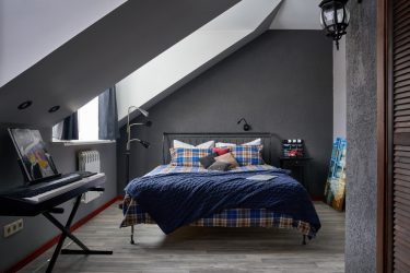 Fazemos o interior em preto: Cortinas / Papel de Parede / Teto (185 + Foto). Acento brilhante de seu design