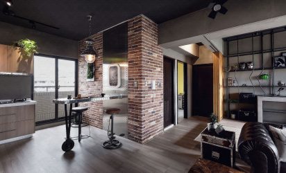 Fazemos o interior em preto: Cortinas / Papel de Parede / Teto (185 + Foto). Acento brilhante de seu design