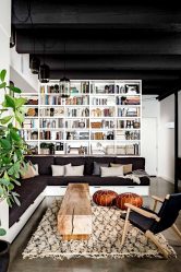 Fazemos o interior em preto: Cortinas / Papel de Parede / Teto (185 + Foto). Acento brilhante de seu design