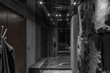 Fazemos o interior em preto: Cortinas / Papel de Parede / Teto (185 + Foto). Acento brilhante de seu design