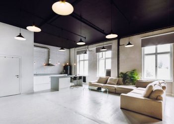 Fazemos o interior em preto: Cortinas / Papel de Parede / Teto (185 + Foto). Acento brilhante de seu design