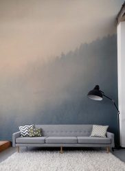 Foto papel de parede na parede na sala de estar, quarto, cozinha e criança: 205 + Foto interiores atraentes