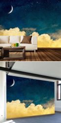 Foto papel de parede na parede na sala de estar, quarto, cozinha e criança: 205 + Foto interiores atraentes