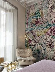 Foto papel de parede na parede na sala de estar, quarto, cozinha e criança: 205 + Foto interiores atraentes