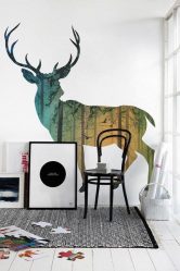 Foto papel de parede na parede na sala de estar, quarto, cozinha e criança: 205 + Foto interiores atraentes