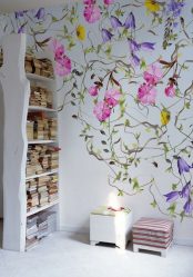 Foto papel de parede na parede na sala de estar, quarto, cozinha e criança: 205 + Foto interiores atraentes