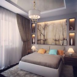 Foto papel de parede na parede na sala de estar, quarto, cozinha e criança: 205 + Foto interiores atraentes