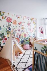 Foto papel de parede na parede na sala de estar, quarto, cozinha e criança: 205 + Foto interiores atraentes