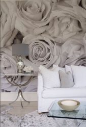 Foto papel de parede na parede na sala de estar, quarto, cozinha e criança: 205 + Foto interiores atraentes
