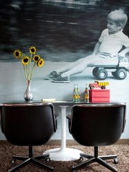 Foto papel de parede na parede na sala de estar, quarto, cozinha e criança: 205 + Foto interiores atraentes