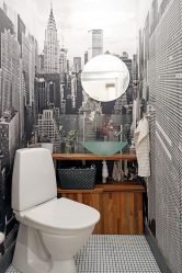 Foto papel de parede na parede na sala de estar, quarto, cozinha e criança: 205 + Foto interiores atraentes