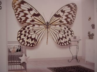 Foto papel de parede na parede na sala de estar, quarto, cozinha e criança: 205 + Foto interiores atraentes