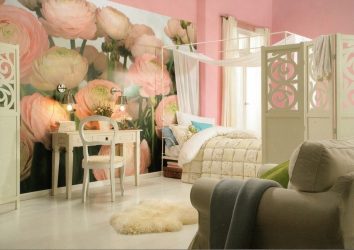 Foto papel de parede na parede na sala de estar, quarto, cozinha e criança: 205 + Foto interiores atraentes