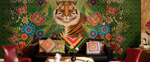 Foto papel de parede na parede na sala de estar, quarto, cozinha e criança: 205 + Foto interiores atraentes