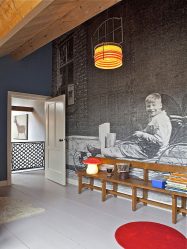 Foto papel de parede na parede na sala de estar, quarto, cozinha e criança: 205 + Foto interiores atraentes