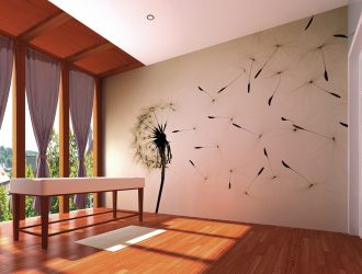 Foto papel de parede na parede na sala de estar, quarto, cozinha e criança: 205 + Foto interiores atraentes