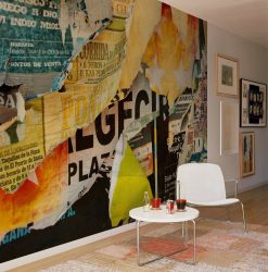 Foto papel de parede na parede na sala de estar, quarto, cozinha e criança: 205 + Foto interiores atraentes