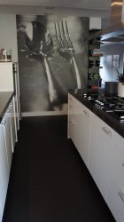 Foto papel de parede na parede na sala de estar, quarto, cozinha e criança: 205 + Foto interiores atraentes