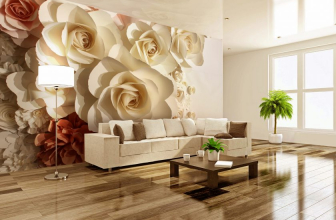 Photo wallpaper on the wall in the living room, bedroom, kitchen and child: 205+ Photo Attractive interiors