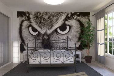 Foto papel de parede no interior do quarto: 205+ (Foto) Belas ideias para criar conforto