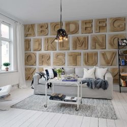 Foto papel de parede no interior do quarto: 205+ (Foto) Belas ideias para criar conforto
