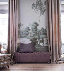 Foto papel de parede no interior do quarto: 205+ (Foto) Belas ideias para criar conforto