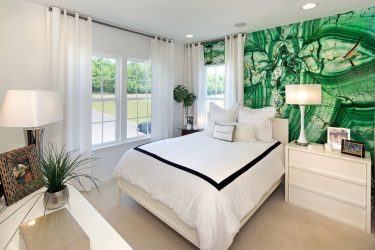 Foto papel de parede no interior do quarto: 205+ (Foto) Belas ideias para criar conforto