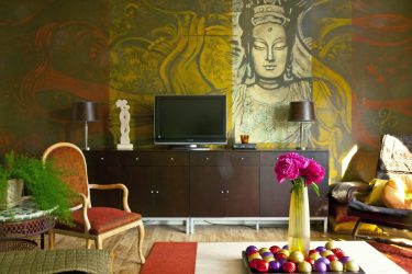 Foto papel de parede no interior do quarto: 205+ (Foto) Belas ideias para criar conforto