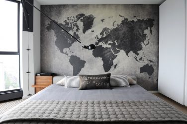 Foto papel de parede no interior do quarto: 205+ (Foto) Belas ideias para criar conforto