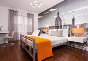 Foto papel de parede no interior do quarto: 205+ (Foto) Belas ideias para criar conforto