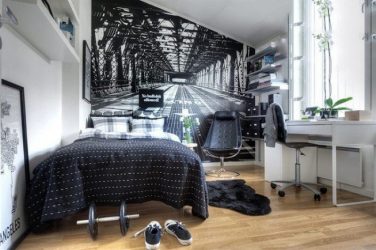 Foto papel de parede no interior do quarto: 205+ (Foto) Belas ideias para criar conforto