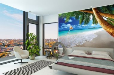 Foto papel de parede no interior do quarto: 205+ (Foto) Belas ideias para criar conforto