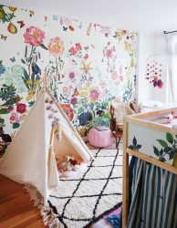Foto papel de parede no interior do quarto: 205+ (Foto) Belas ideias para criar conforto